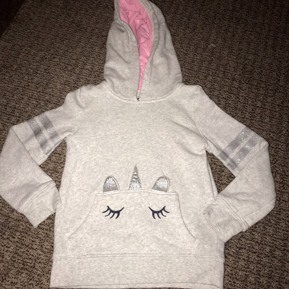 Girls unicorn hoody